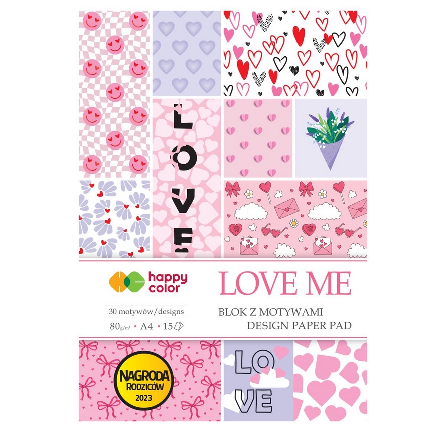 Blok z motywami A4/15k - Love Me