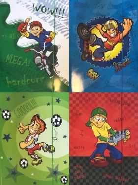 Teczka Young z gumką A4 Chłopiec 10 sztuk mix