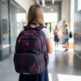 Astrabag, Plecak - Pink Hearts, AB200