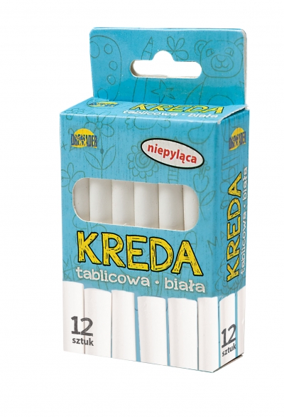 <img src='https://webimage.pl/pics/401/3/d6900360023401.jpg' style='height:440px' /> Kreda Dromader tablicowa niepyląca biała 12 sztuk