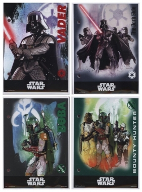 Wkład do segregatora A6 Star Wars 10 sztuk mix