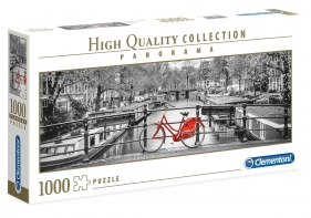 Clementoni, puzzle Panorama High Quality Collection 1000: Amsterdam Bicycle (39440)