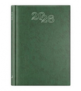 Kalendarz 2026 A5 dzienny standard zielony