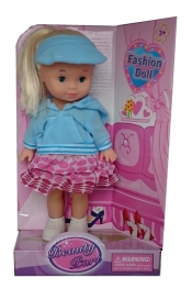 Lalka Fashion Doll niebieska czapka - <br />