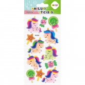 Naklejki 3D Fancy - Glitter Unicorns, 90x210 mm, Happy Color