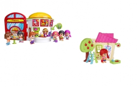 Pakiet Pinypon City "Burgerownia" + "Domek"
