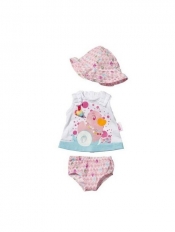 Ubranko dla lalki Baby born Baby Girl Collection białe - <br />