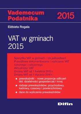 VAT w gminach 2015 - Rogala Elżbieta