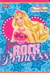 Zeszyt A5 Barbie w kratkę 16 kartek Rock Princess - <br />