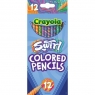 Kredki ołówkowe Swirl 12 kolorów CRAYOLA