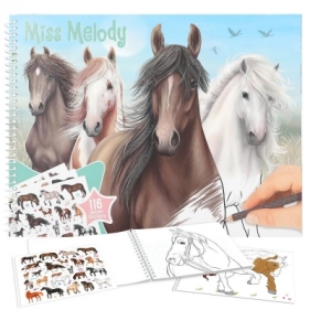 Kolorowanka z naklejkami Miss Melody 12978A