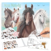 Kolorowanka z naklejkami Miss Melody 12978A