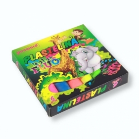 Plastelina 6 kolorów fluo