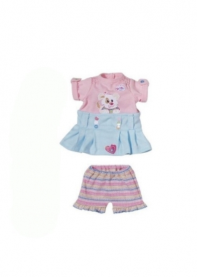 Ubranko dla lalki my little Baby born Dress Collection różowo-niebieskie - <br />