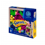 Zestaw lekkiej masy Sensorio Art z ramką Astrafun Róży - 30 kol.
