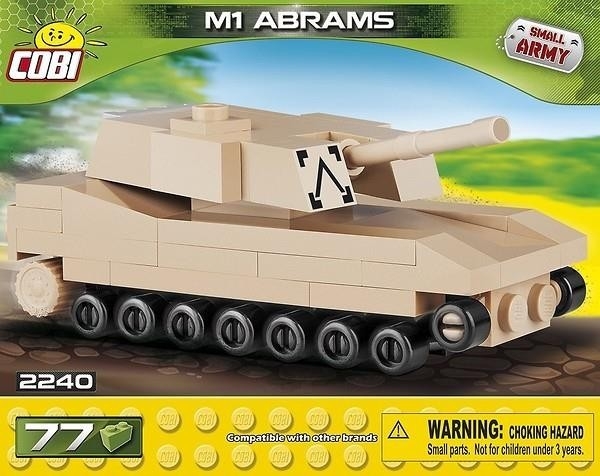 Klocki Mała Armia 77 elementów - Nano Tank M1 Abrams (2240)