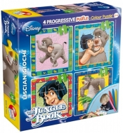 Puzzle Baby 4 Księga dżungli + flamastry (304-40704)