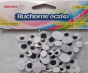 Ruchome oczka owalne 54szt