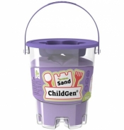 Piasek kinetyczny z foremką naturalny fioletowy