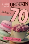 Karnet 70 Urodziny B6 mix wzorów GM-360