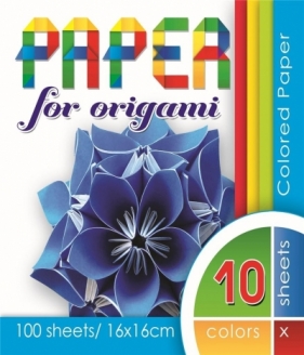 Papier do origami 16x16 cm 100 arkuszy 70g/m2