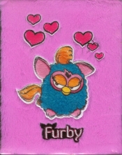 Brulion A5 Furby w kratkę 96 kartek włochacz fioletowy - <br />