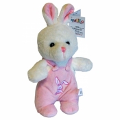 Maskotka Króliczek Dawidek 20 cm różowy (5051a)