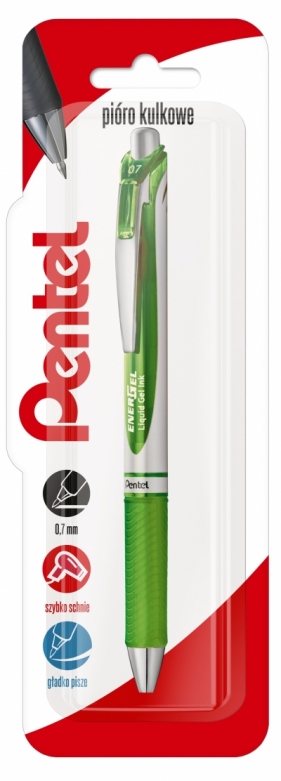 Pióro kulkowe 0,7 mm EnerGel BL77 seledynowy 1 szt.