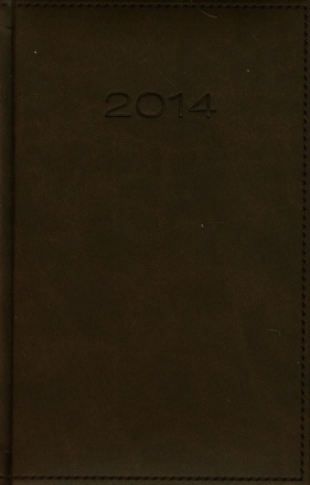 Kalendarz 2014 B6 41D Ciemnobrązowy dzienny - <br />