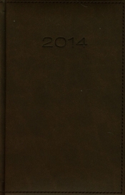 Kalendarz 2014 B6 41D Ciemnobrązowy dzienny - <br />