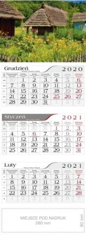 Kalendarz 2021 Trójdzielny Wiejski skansen CRUX
