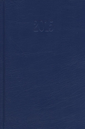 Kalendarz 2015 Książkowy Dzienny B6 Balacron niebieski - <br />