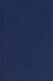Kalendarz 2015 Książkowy Dzienny B6 Balacron niebieski - <br />
