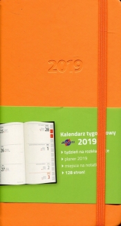 Kalendarz 2019 KKDLTL książ tyg LUX pomarańczo