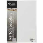 Papier ozdobny (wizytówkowy) Galeria Papieru pacific biały A4 - biały 200 g (204001)