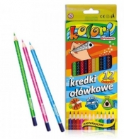 Kredki ołówkowe trójkątne Penmate Premium 12 kolorów (TT77596)