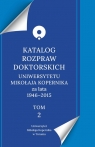 Katalog rozpraw doktorskich Uniwersytetu Mikołaja Kopernika za lata 1946-2015