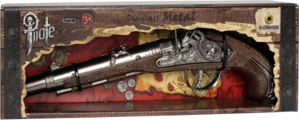 Metalowy pistolet pirata Gonher (15594/0)