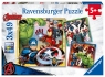 Ravensburger, Puzzle 3x49: Avengers (080403) Wiek: 5+