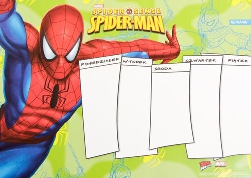 Plan lekcji z magnesem Spider Man