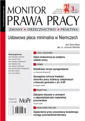 Monitor Prawa Pracy Nr 2015/03 - <br />