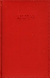 Kalendarz 2014 B6 41D Czerwony dzienny - <br />