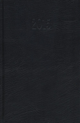 Kalendarz 2015 Książkowy Dzienny B6 Balacron czarny - <br />