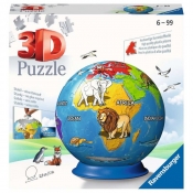 Ravensburger, Puzzle 3D: Kula - Dziecinny globus (11840)