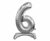 Balon foliowy B&C 6 srebrny 74cm