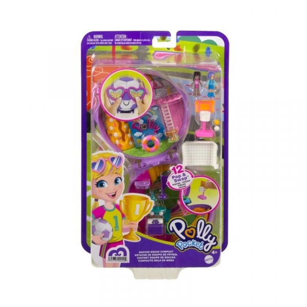 Zestaw figurek Polly Pocket Piłkarska przygoda Zestaw kompaktowy (FRY35/HCG14)