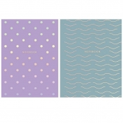 Brulion Astra A5/80k kratka - Waves & dots (101020059)