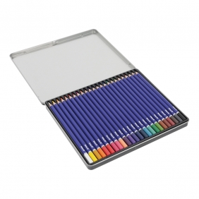 Kredki ołówkowe Pelikan Premium w metalowym etui, 24szt