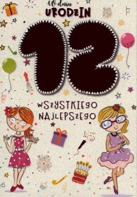Karnet 12 urodziny dziewczynki PR-059 - PP-1673