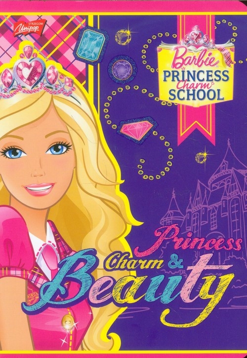 Zeszyt Barbie A5 w kratkę 16 kartek Princess Charm and Beauty